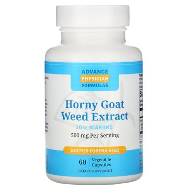 Екстракт горянки Advance Physician Formulas, Inc. (Horny goat weed) 500 мг 60 капсул