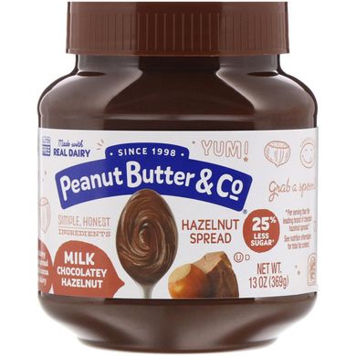 Молочно-шоколадний фундук, Peanut Butter,Co, 13 унцій (369 г)