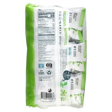 gimMe, Roasted Seaweed of the Highest Quality, Sea Salt and Avocado Oil, 6 pcs. 0.16 ounces (4.5 g) each