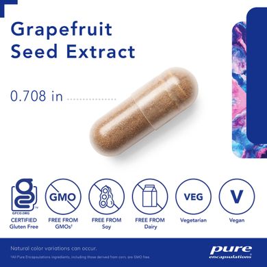 Экстракт грейпфрута Pure Encapsulations (Grapefruit Seed Extract) 60 капсул купить в Киеве и Украине