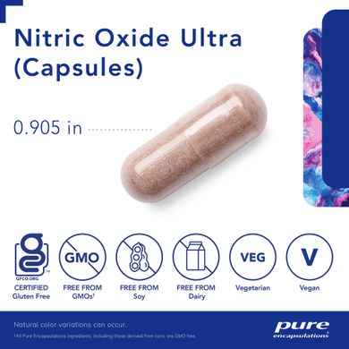 Оксид Азота Pure Encapsulations (Nitric Oxide Ultra) 120 капсул купить в Киеве и Украине