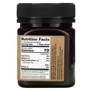 Egmont Honey, Багатоквітковий мед манука, сирий та непастеризований, MGO 100+, 8,82 унції (250 г)