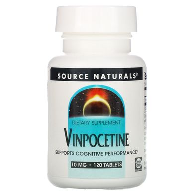 Вінпоцетин Source Naturals (Vinpocetine) 10 мг 120 таблеток
