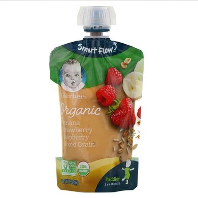 Дитяче пюре з бананів ягід і зерна Gerber (2nd Foods Baby Food) 99 г