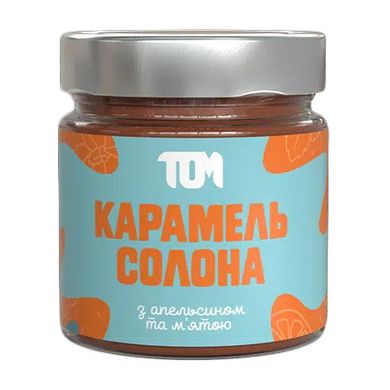 Карамель Солона TOM peanut butter 200 g апельсином та м'ятою