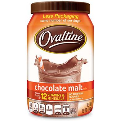 Шоколадно-солодова суміш, Ovaltine, 12 унцій (340 г)