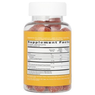 Lutein and Zeaxanthin for Kids mango flavor GummiKing (Lutein + Zeaxanthin for Kids) 60 chewy candies