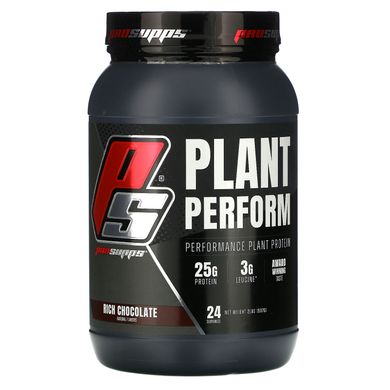 Растительный протеин, насыщенный шоколад, Plant Perform, Performance Plant Protein, Rich Chocolate, ProSupps, 907 г купить в Киеве и Украине