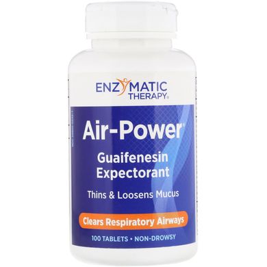 «Сила повітря», засіб для дихальних шляхів, Enzymatic Therapy, 100 таблеток