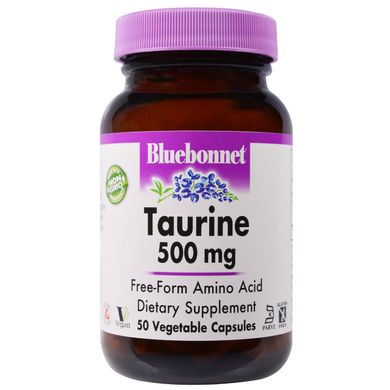 Таурин Bluebonnet Nutrition (Taurine) 500 мг 50 капсул