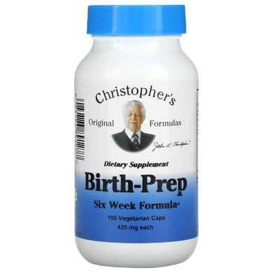 Пренатальна формула за шість тижнів до пологів, Christopher's Original Formulas, 425 мг, 100 капсул