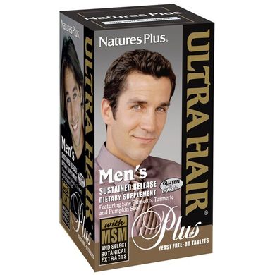 Комплекс для росту і оздоровлення волосся для чоловіків Natures Plus (Ultra Hair Men's) 60 таблеток