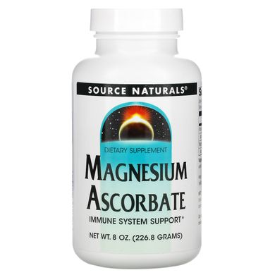 Аскорбат магнію, Magnesium Ascorbate, Source Naturals, 8 унцій (226,8 г)