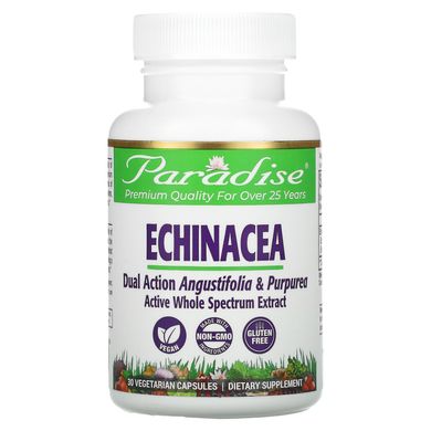 Ехінацея подвійної дії Paradise Herbs (Echinacea) 30 капсул