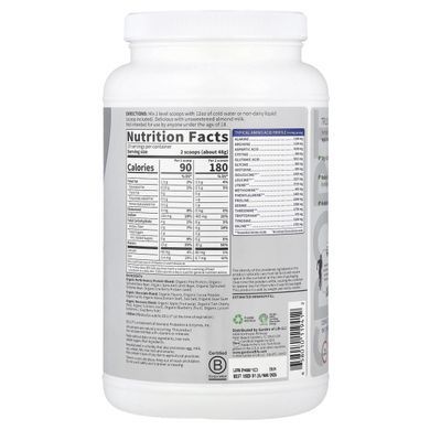 Organic Plant Protein for Vegans Chocolate Garden of Life (Plant-Based Protein Sport) 840 g