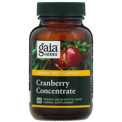 Клюква концентрат Gaia Herbs (Cranberry) 60 капсул купить в Киеве и Украине