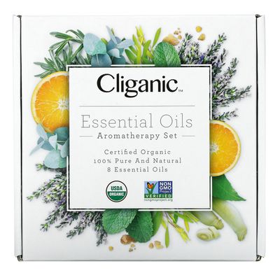 Cliganic, эфирные масла, набор для ароматерапии, набор из 8 предметов купить в Киеве и Украине