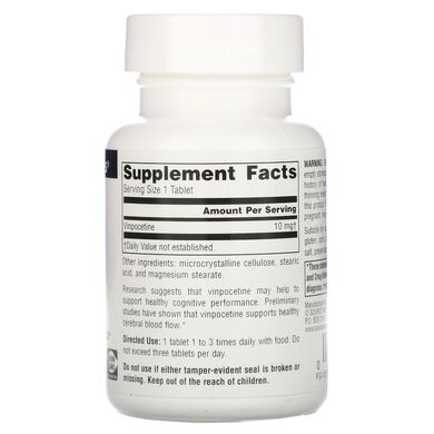 Вінпоцетин Source Naturals (Vinpocetine) 10 мг 120 таблеток