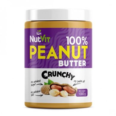 100% арахісове масло, 100% PEANUT BUTTER, NutVit, 1 кг