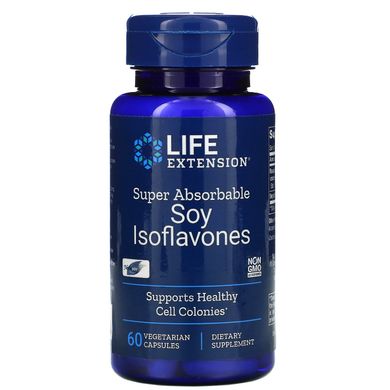 Соєві ізофлавони Life Extension (Soy Isoflavones Super Absorbable) 60 вегетаріанських капсул