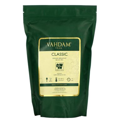 Vahdam Teas, Английский завтрак, классический черный чай, 454 г (16,01 унции) купить в Киеве и Украине