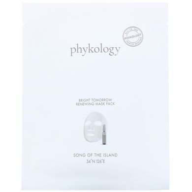 Обновляющая маска для лица Bright Tomorrow, Phykology, 5 листов, по 23 г каждый купить в Киеве и Украине
