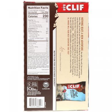Energy bar with organic walnut oil, coconut and almond oil, Clif Bar, 12 bars, 1.76 ounces (50 g) each.