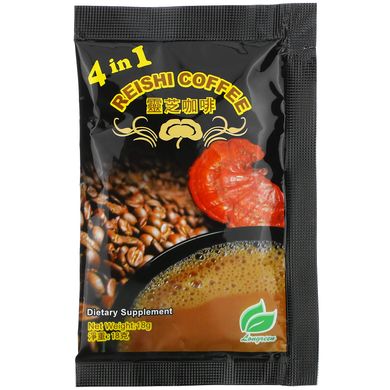Кофе с грибом рейши Longreen Corporation (Reishi) 10 пак. по 18 г купить в Киеве и Украине