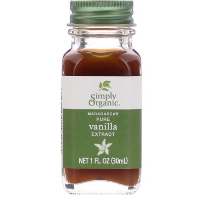 Екстракт мадагаскарської ванілі Simply Organic (Madagascar Pure Vanilla Extract) 30 мл