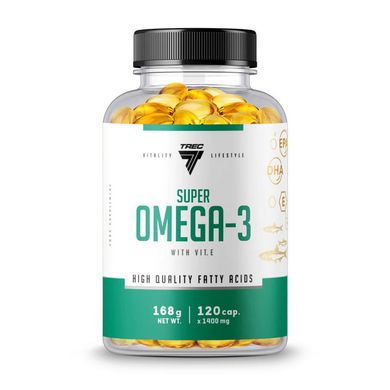 Super Omega-3 with Vit. E TREC nutrition 120 caps