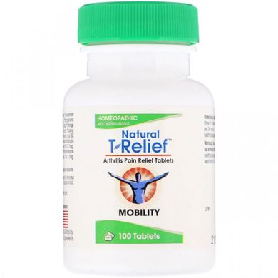 T-Relief, знеболюючі таблетки при артриті, MediNatura, 100 таблеток