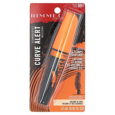 Тушь для ресниц Scandaleyes Curve Alert, оттенок 001 черный, Rimmel London, 12 мл купить в Киеве и Украине