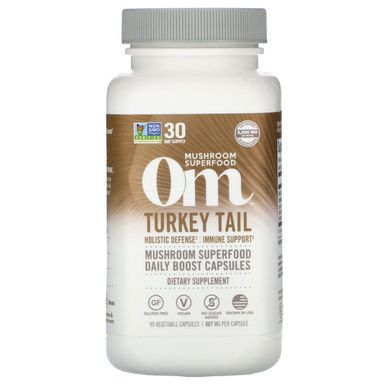 Траметес різнокольоровий Organic Mushroom Nutrition (Turkey Tail) 667 мг 90 капсул