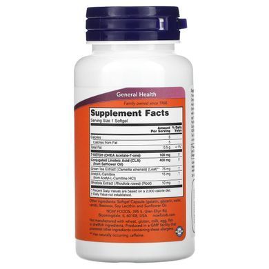 7-Кето Now Foods (7-Keto LeanGels) 100 мг 60 капсул купить в Киеве и Украине