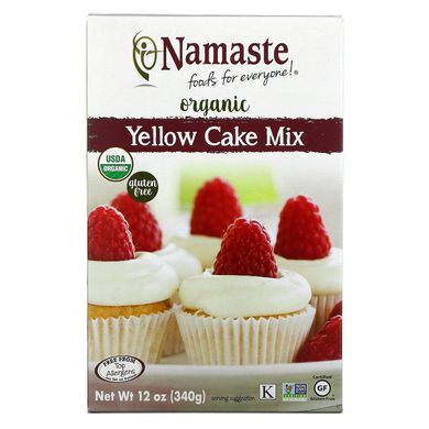 Namaste Foods, Органічна суміш жовтого торта, 12 унцій (340 г)