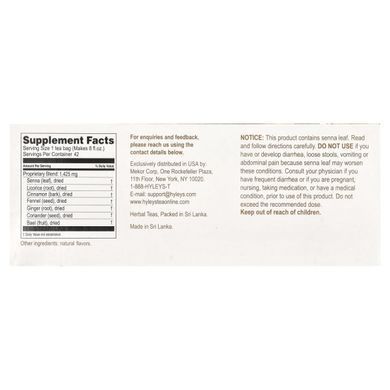 Hyleys Tea, Очищение толстой кишки, Ассорти из коллекции чая, без кофеина, 42 чайных пакетика в фольгированных конвертах, 0,05 унции (1,5 г) каждый купить в Киеве и Украине