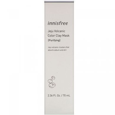 Korean face mask with colored volcanic clay, cleansing, Innisfree, 70 ml