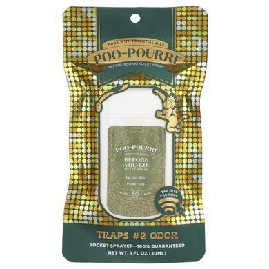Poo-Pourri, Before-You-Go&reg; Toilet Spray, Pocket Sprayer, Balsam Bum, 1 fl oz (30 ml)