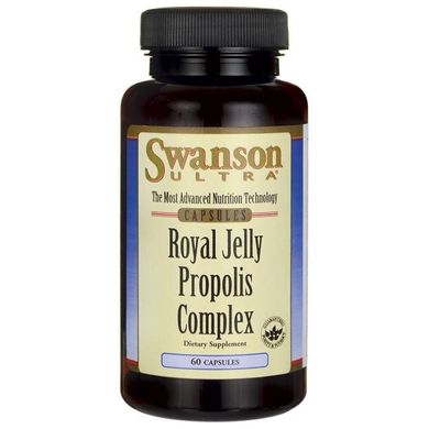 Маточне молочко, Royal Jelly Propolis Complex, Swanson, 60 капсул