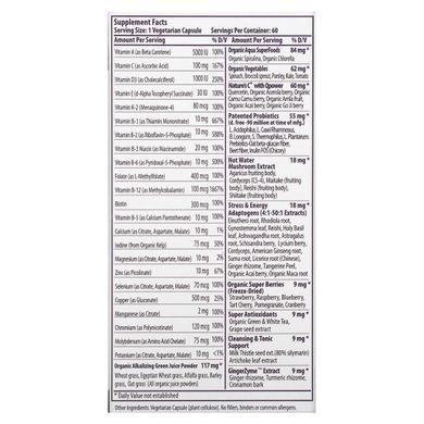 Energy ORAC, Earths Blend, daily superfood multivitamin, Paradise Herbs, 60 plant-based capsules