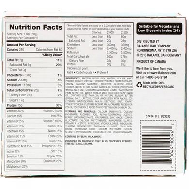 Healthy Food Bar, Cookie Dough, Balance Bar, 6 bars, 1.76 ounces (50g) each.