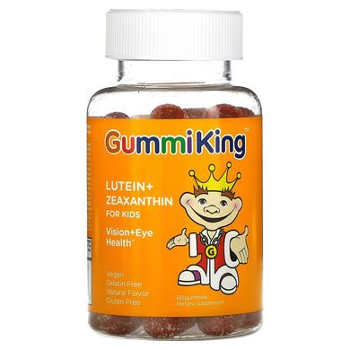 Лютеїн та зеаксантин для дітей смак манго GummiKing (Lutein + Zeaxanthin for Kids) 60 жувальних цукерок