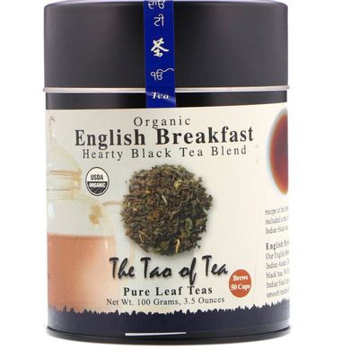 100% органічний англійський чорний чай для сніданку, The Tao of Tea,
