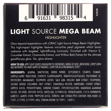 Хайлайтер Mega Beam, відтінок «Золота лілія», Light Source, Lorac, 6,5 г