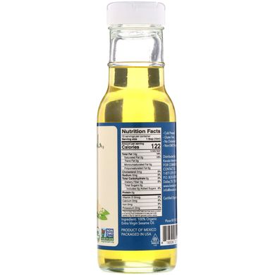 Нерафіноване кунжутне масло органік Kevala (Sesame Oil) 236 мл