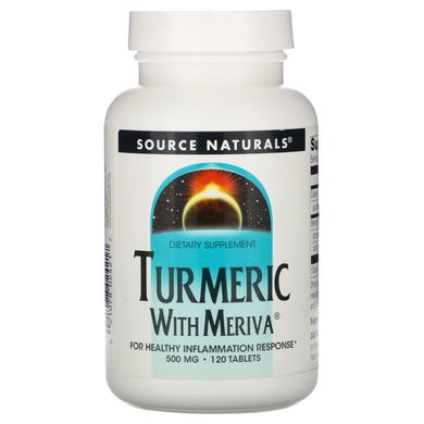 Куркумін Source Naturals (Turmeric with meriva) 500 мг 120 таблеток