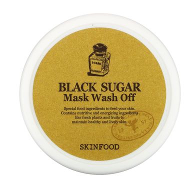 Маска-скраб для лица Skinfood (Black Sugar Mask Wash Off) 100 г купить в Киеве и Украине