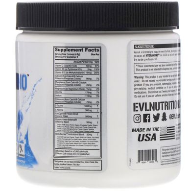 Амінокислоти Hydramino, блакитна малина, EVLution Nutrition, 24,5 г