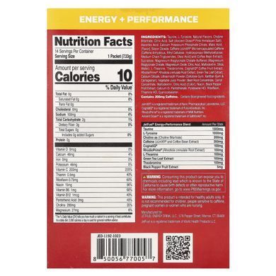 GAT, JetFuel&reg;, Energy + Performance, Energy Sticks, Strawberry Lemonade, 14 Stick Packs, 0.26 oz (7.33 g) Each купить в Киеве и Украине