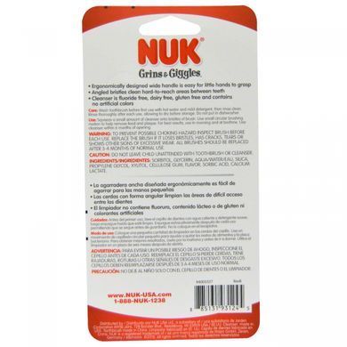 Childrens set for dental care detergent and brush NUK (Toothbrush) 12+ months.